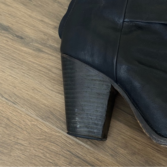 RAG AND BONE Black Leather Classic Newbury Boot - Picture 9 of 14